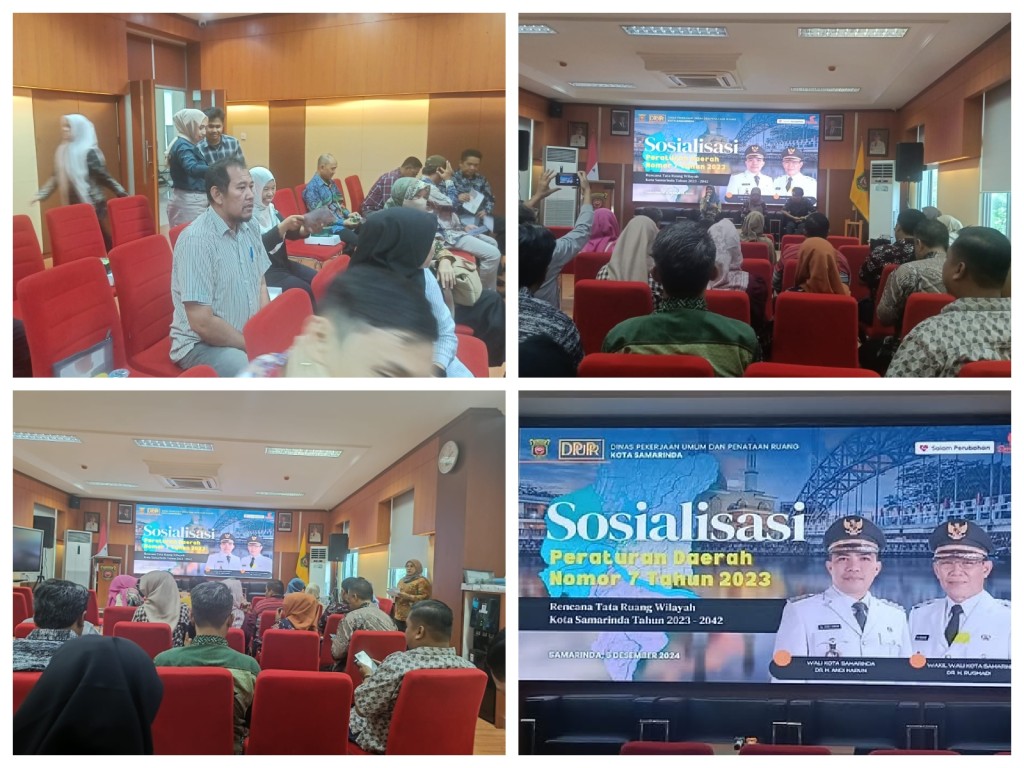 Sosialisasi Peraturan Daerah Kota Samarinda No. 7 Tahun 2023 tentang Rencana Tata Ruang Wilayah Kota Samarinda Tahun 2023 - 2024