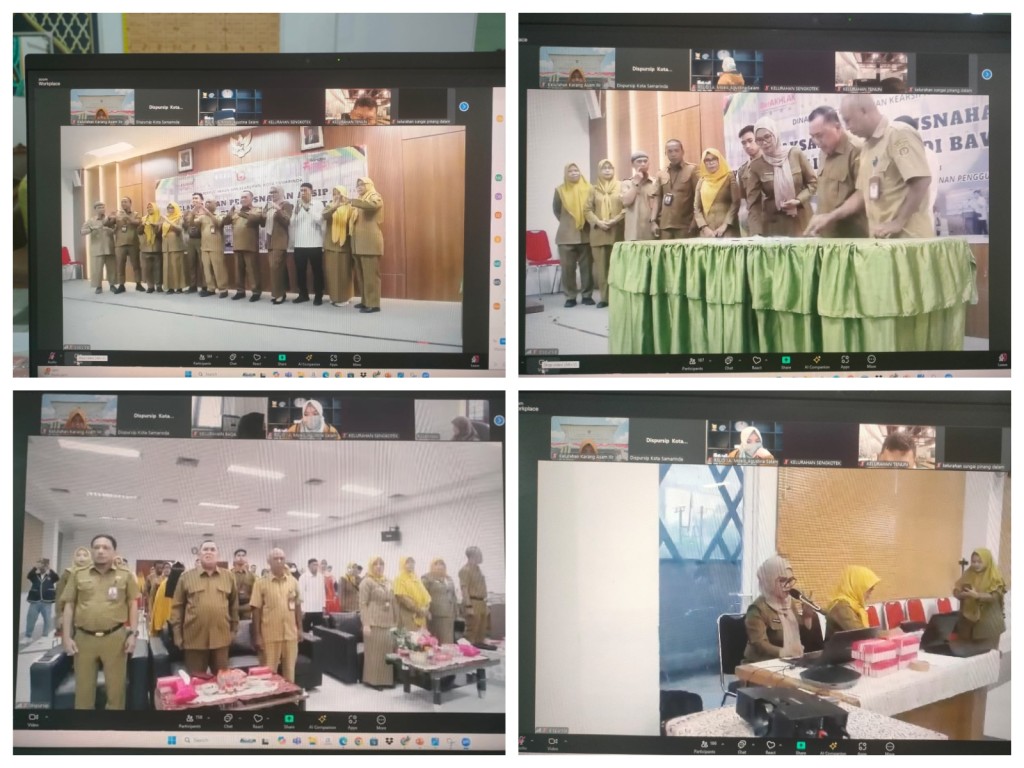 Zoom meeting Pemusnahan Arsip