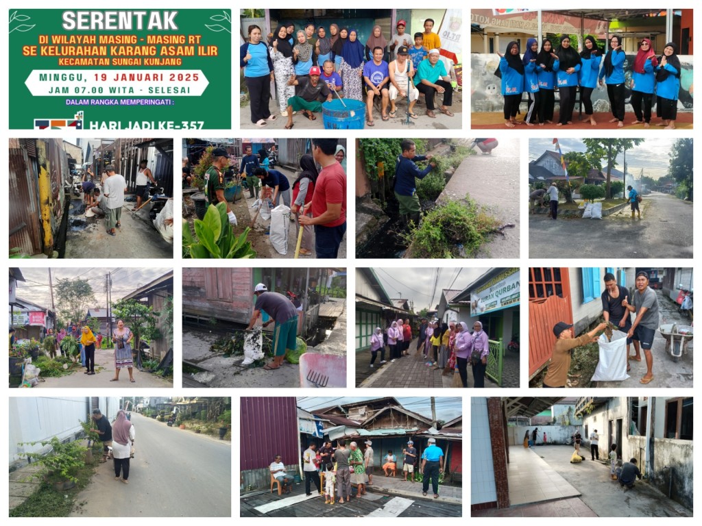Gotong Royong Serentak di RT