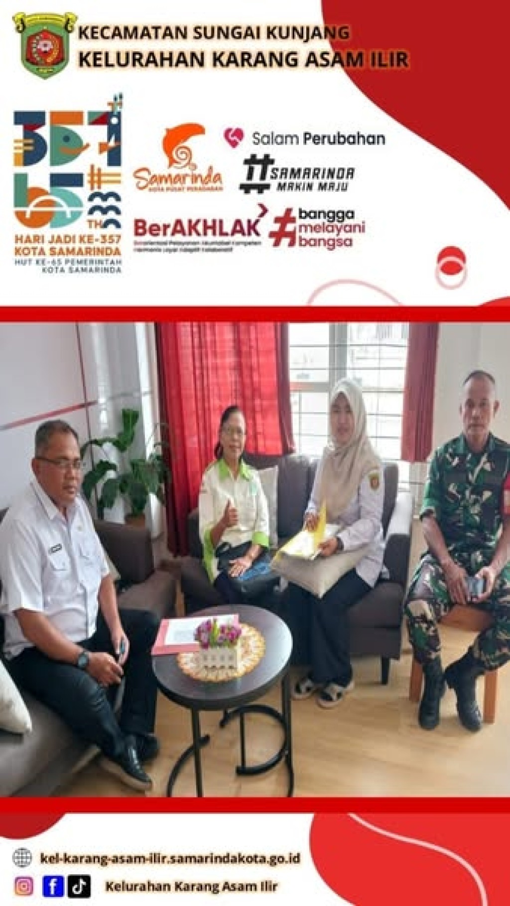 Koordinasi dengan Ketua PSM Kelurahan