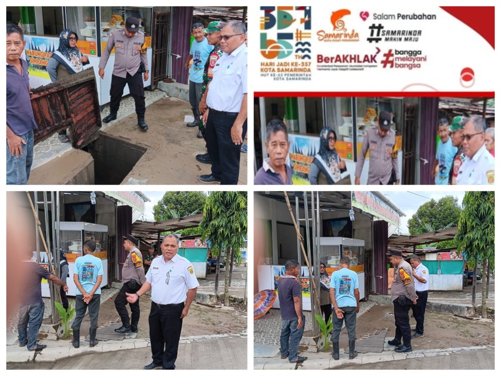 Monitoring kelapangan terkait laporan permasalahan drainase yang menyebabkan banjir di depan Jl. Suroboyo RT. 34