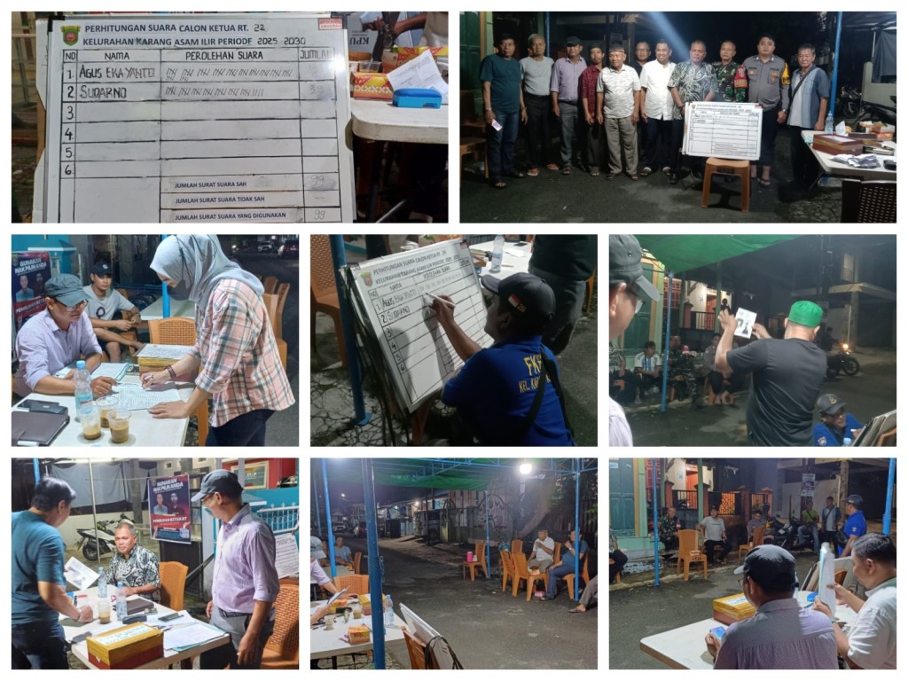 Pemilihan Ketua RT. 22 Kelurahan Karang Asam Ilir