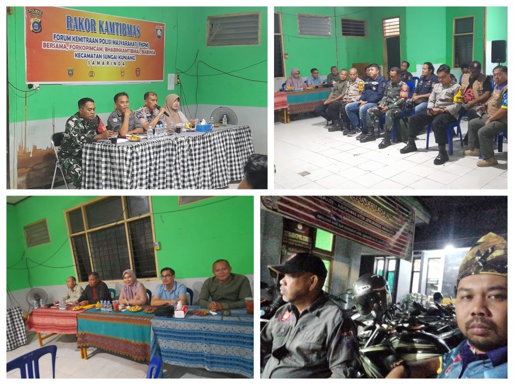 Rakor Kamtibmas Se Kecamatan Sungai Kunjang