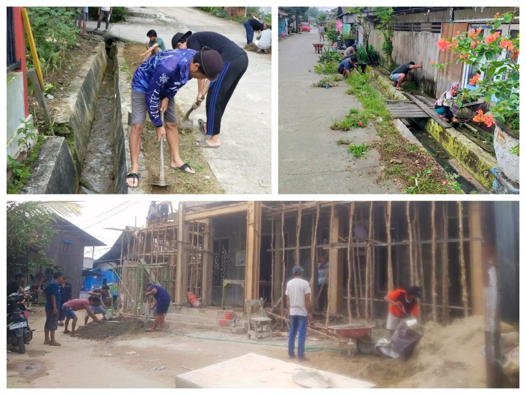 Pelaksanaan gotong royong di RT. 31 dan 35