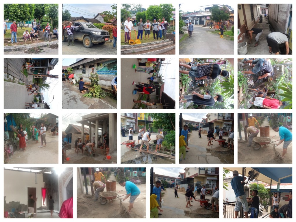 Pelaksanaan Gotong Royong di RT. 13, 16, 19, 21, 23, 25, 31, 33 Kelurahan Karang Asam Ilir