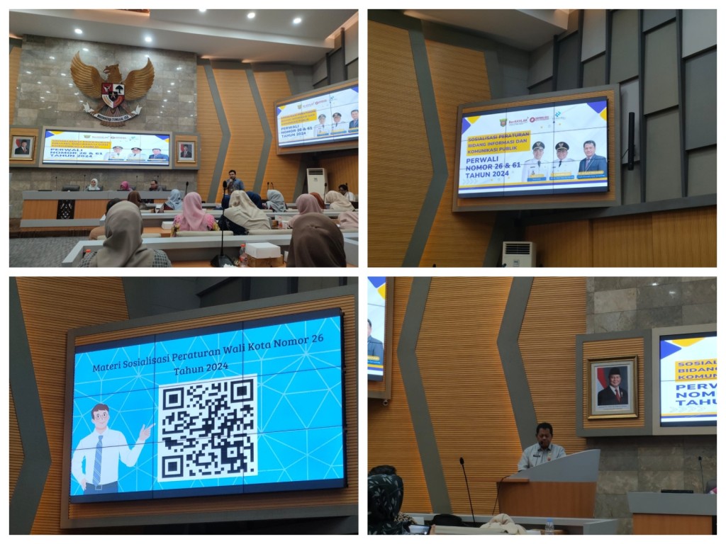 Sosialisasi Peraturan Bidang Informasi dan Komunikasi Publik Perwali Nomor 26 dan 61 Tahun 2024