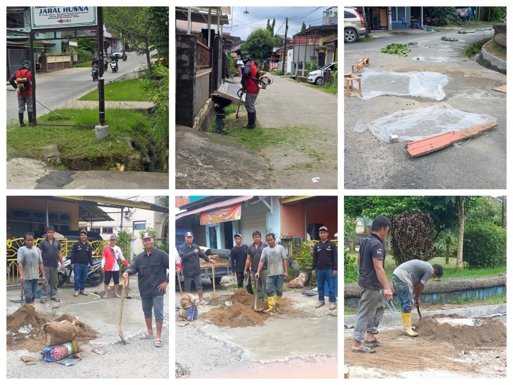 Pelaksanaan Gotong Royong di Lingkungan RT. 22, 23, 25 dan 29