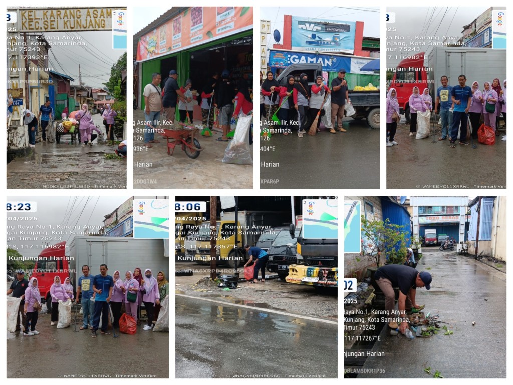 Gotong Royong di sepanjang Jl. Ulin