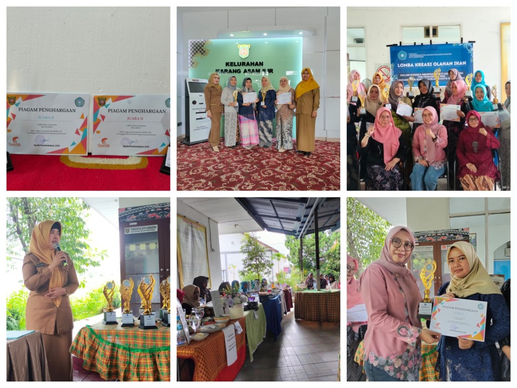 Lomba Kreasi Olahan Ikan yang di selenggarakan Pokja III TP PKK Kecamatan Sungai Kunjang