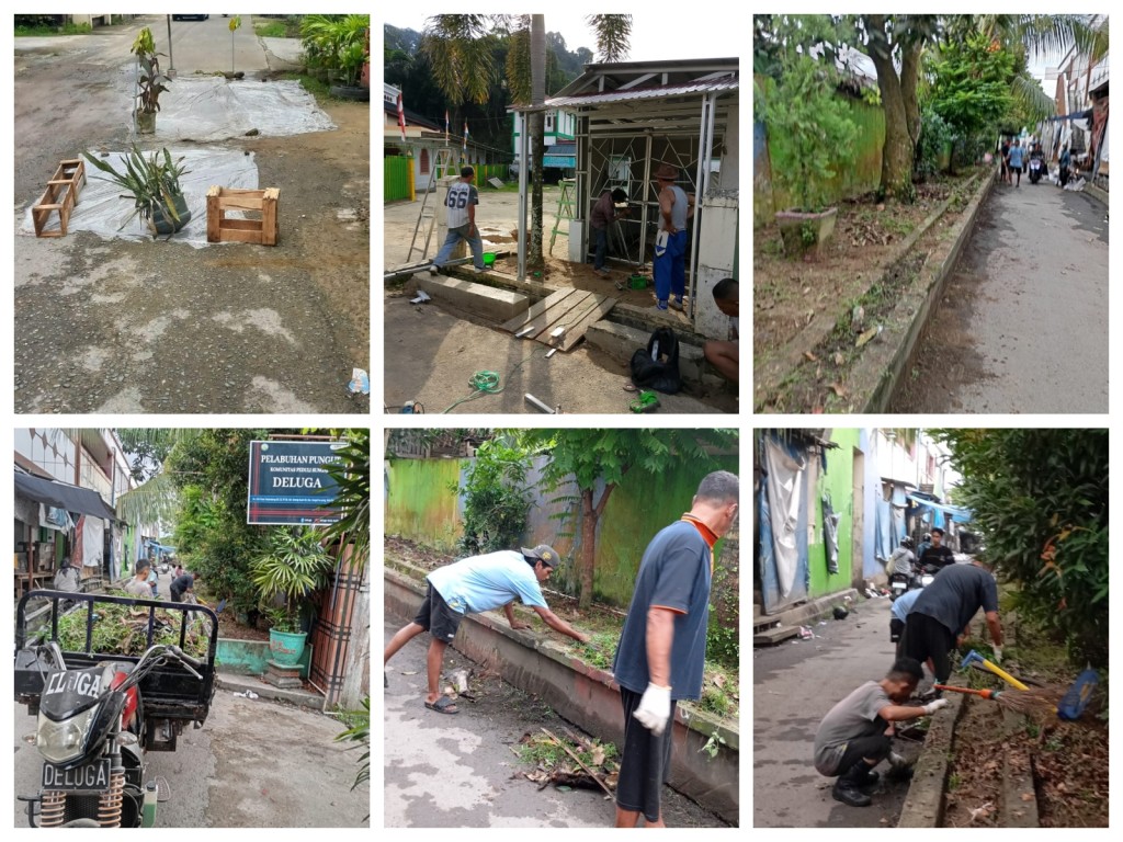Pelaksanaan Gotong Royong di RT. 06, 25 dan 28