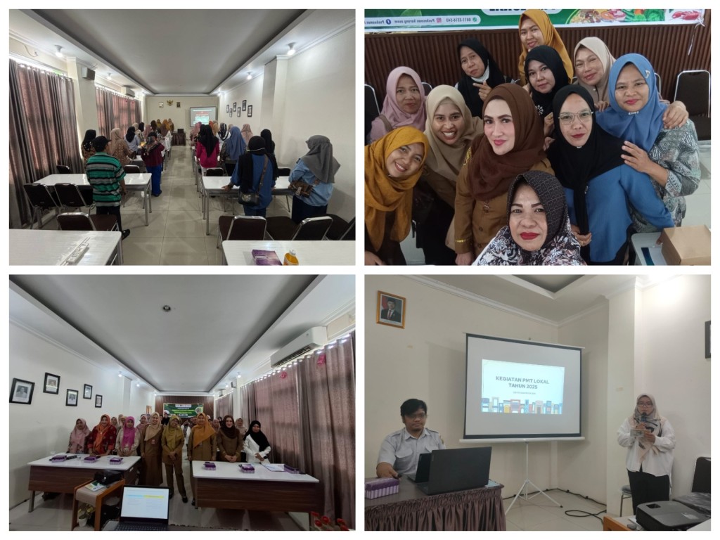 Sosialisasi Kegiatan Penyiapan Pemberian Makanan Tambahan (PMT) Berbasis Pangan Lokal Bagi Ibu Hamil KEK dan Balita Gizi Kurang