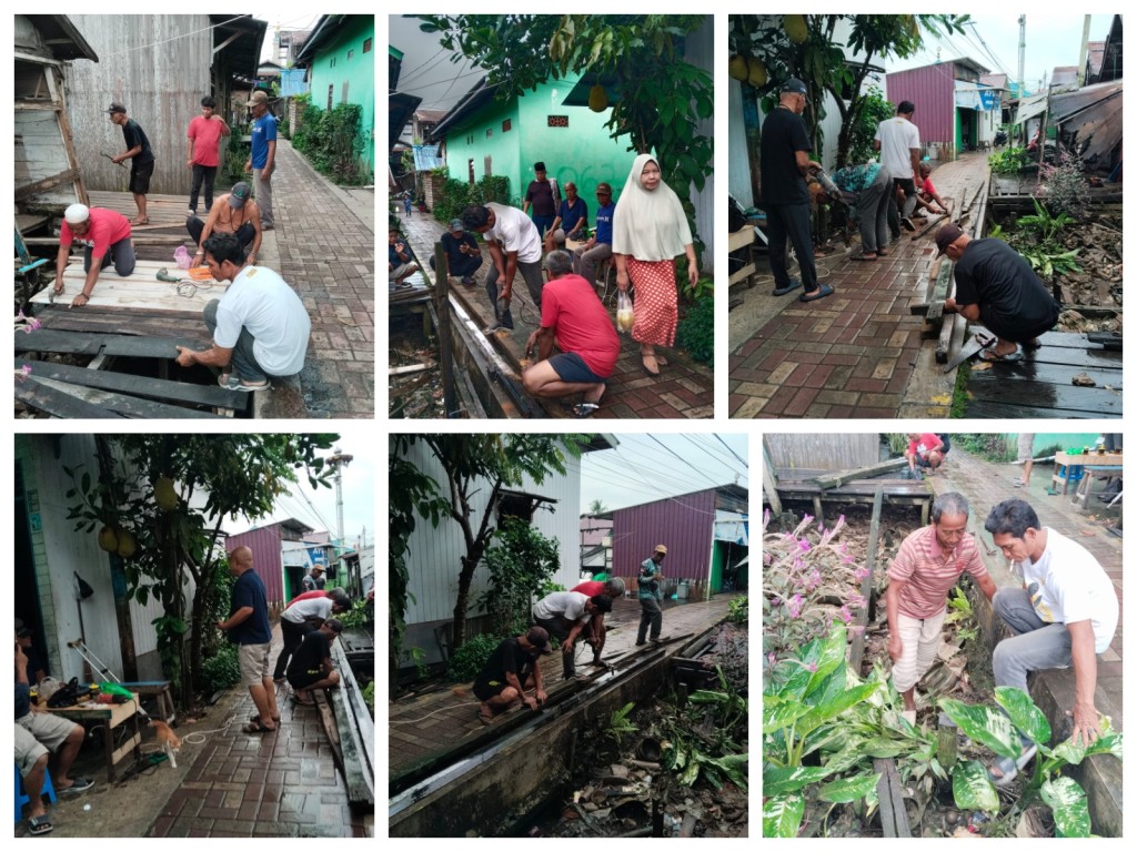 Pelaksanaan Gotong Royong di RT. 02
