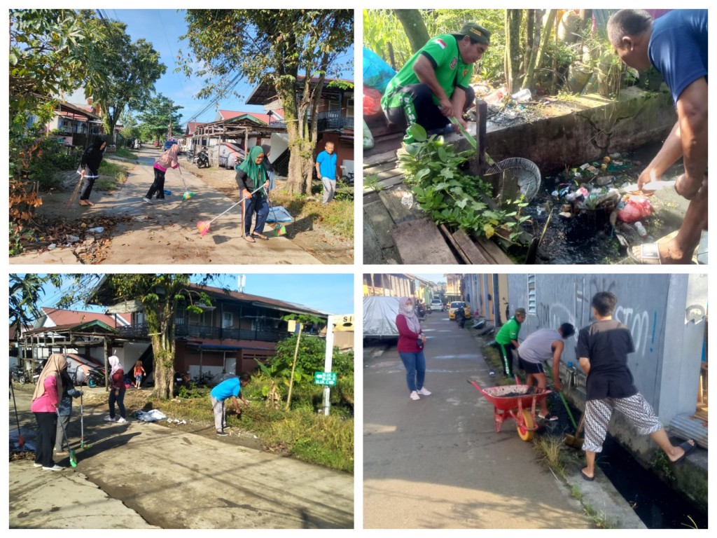 Pelaksanaan Gotong Royong Dwi Mingguan di RT. 30