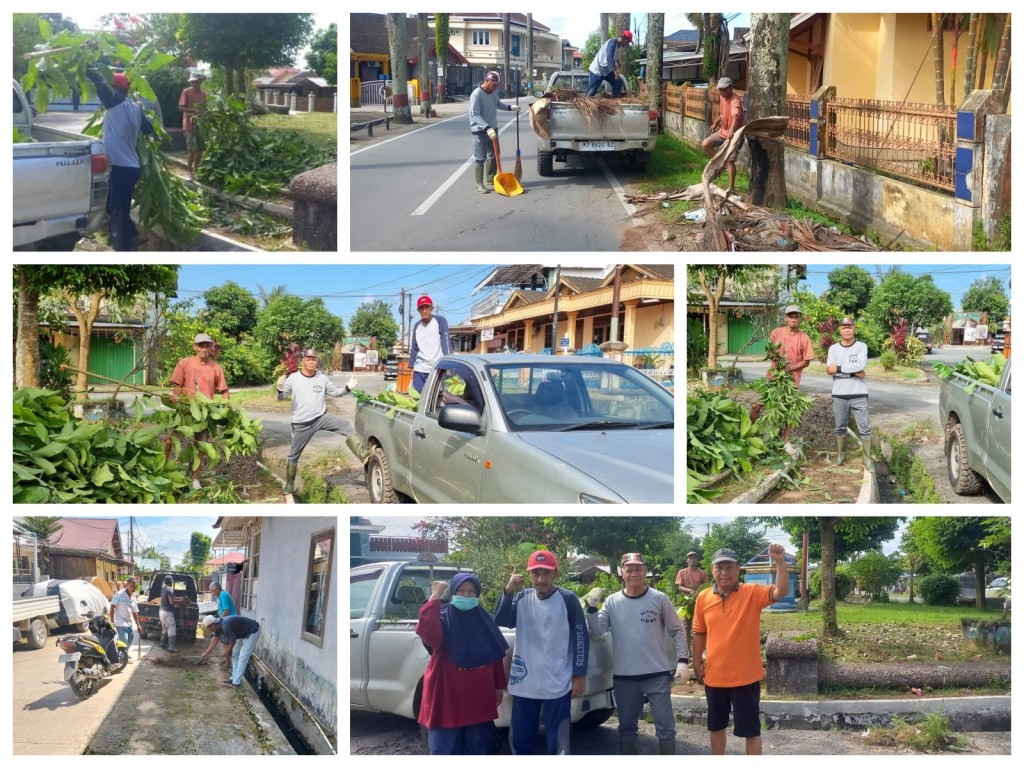 Pelaksanaan Gotong royong di RT. 23, 25 dan 34