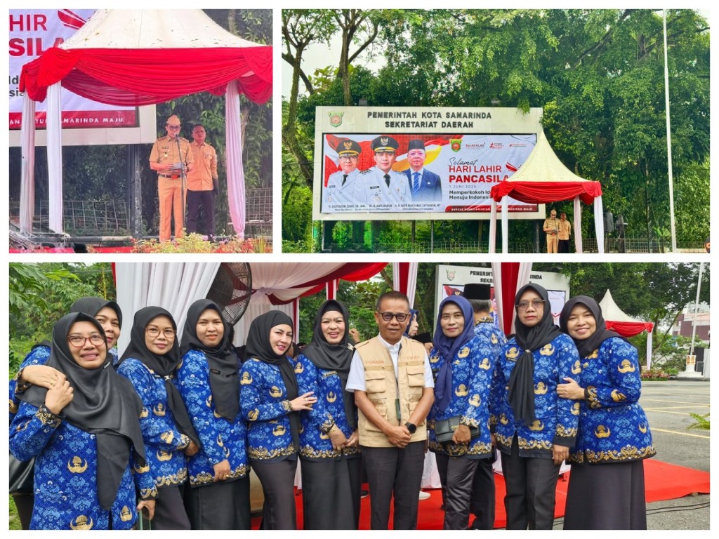 Upacara Peringatan Hari Lahir Pancasila yang dilaksanakan oleh Badan Kesbangpol Kota Samarinda