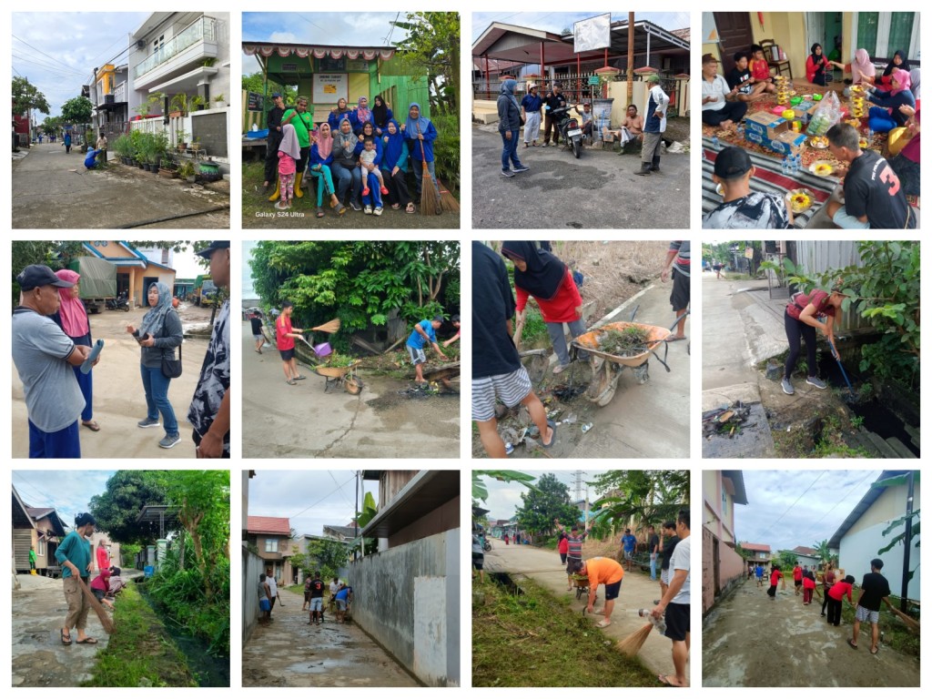 Pelaksanaan Gotong Royong di RT. 21, 27 dan 29 Kelurahan Karang Asam Ilir