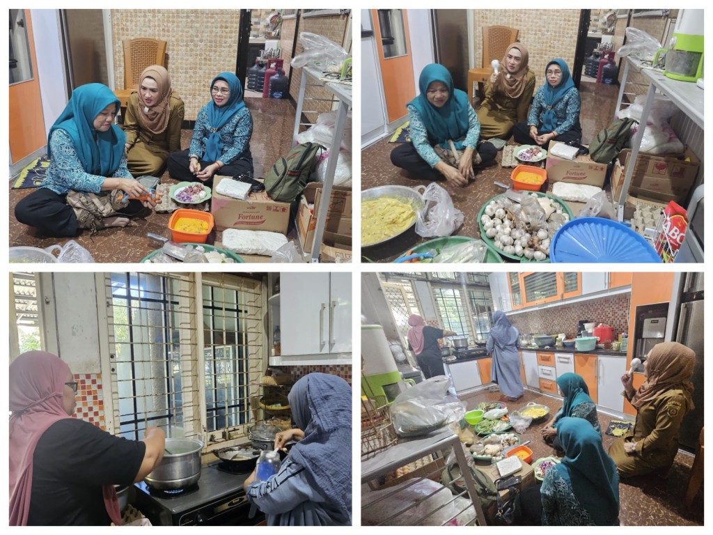 Kunjungan ke dapur PMT