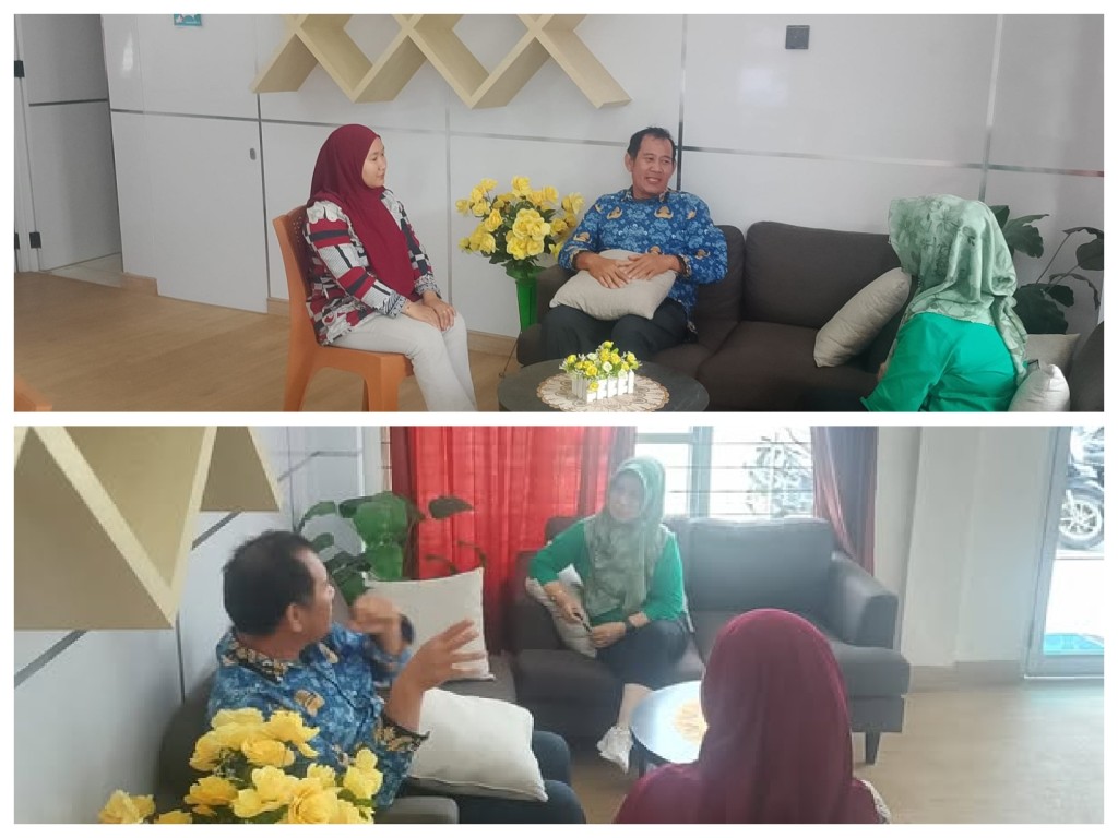 Koordinasi dengan tim dari UPT Puskesmas Karang Asam terkait Kader Posyandu Lansia