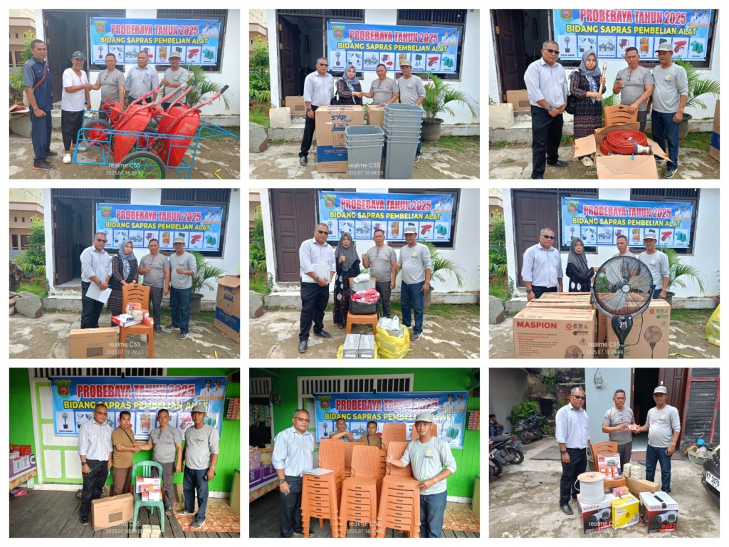 Serah terima barang Non Infrastruktur Bidang Sapras Probebaya Tahun 2025 Pokmas Kelapa