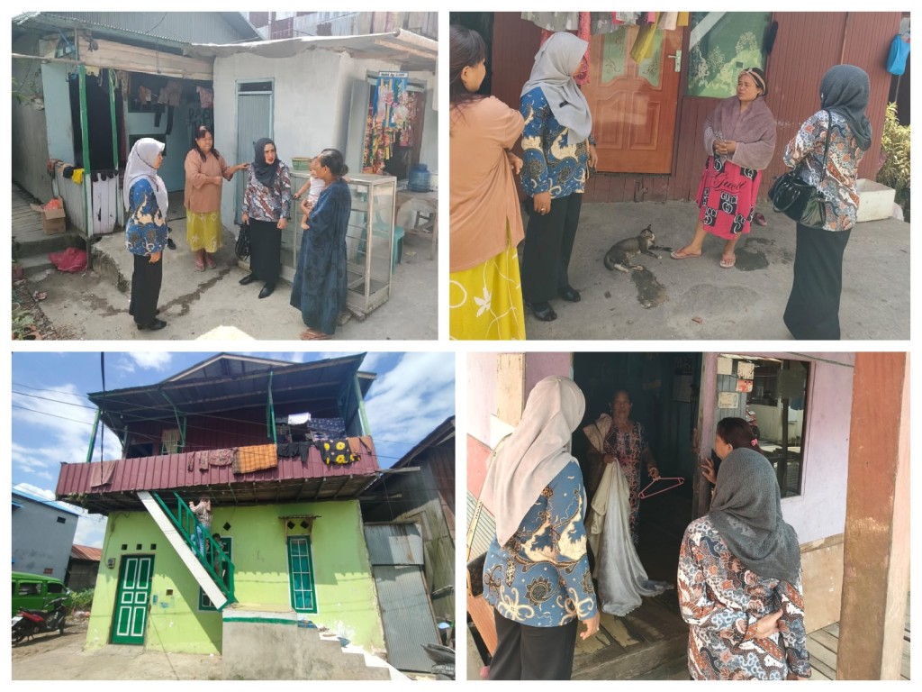 Kunjungan ke rumah warga RT. 33 Kelurahan Karang Asam Ilir yang terkena penyakit Demam Berdarah Dengue (DBD)