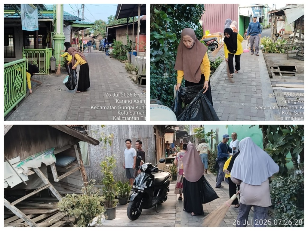 Pelaksanaan Gotong Royong di RT. 02