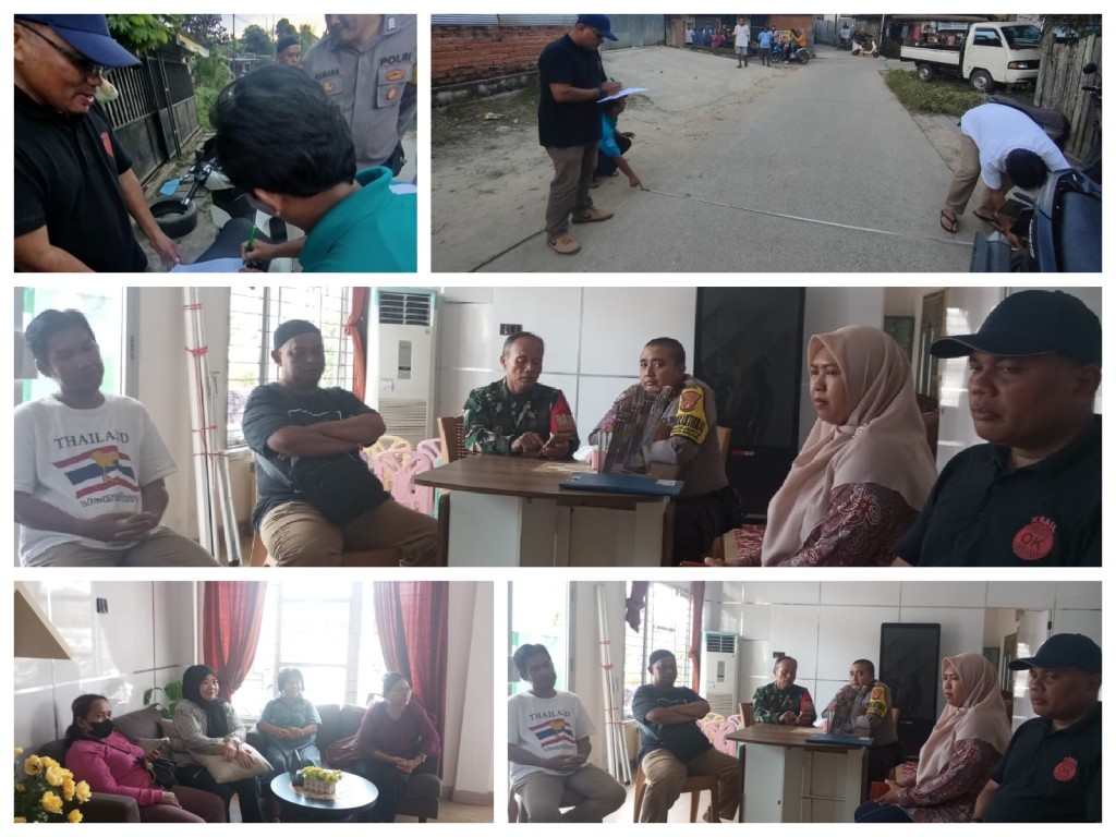Tindak lanjut ke lapangan terkait aduan warga RT. 17 terkait saluran parit yang buntu