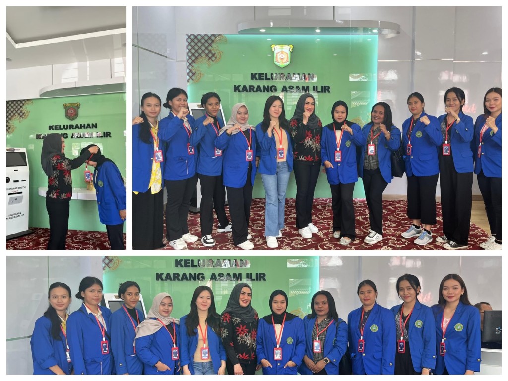 Menerima kedatangan Mahasiswi Universitas Widya Gama Mahakam Samarinda Kelompok 19