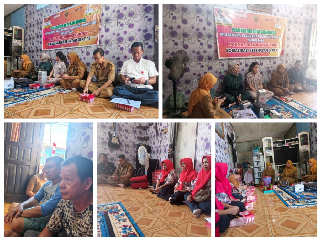 Sosialisasi Kesehatan di RT. 17 TA 2025 Kegiatan Probebaya Bidang Pemberdayaan