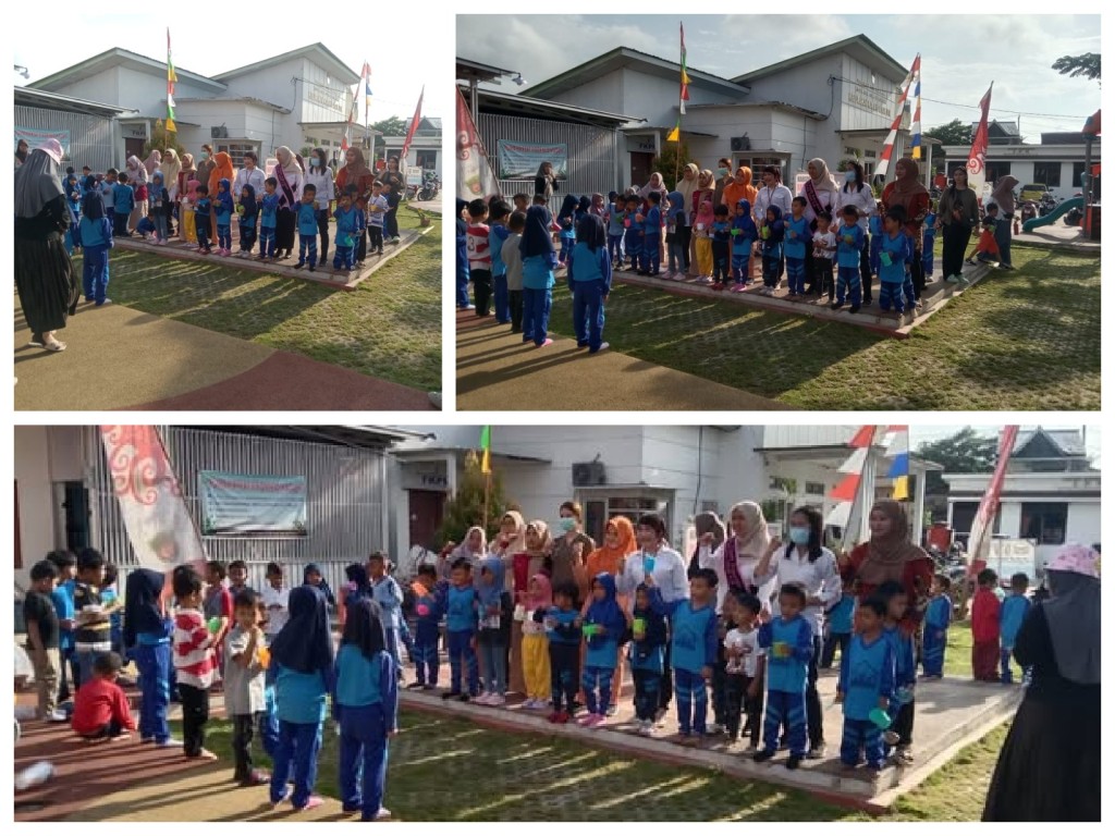 Kegiatan UKGS (Usaha Kesehatan Gigi Sekolah) berupa sikat gigi masal yang dilaksanakan oleh UPTD Puskesmas Karang Asam