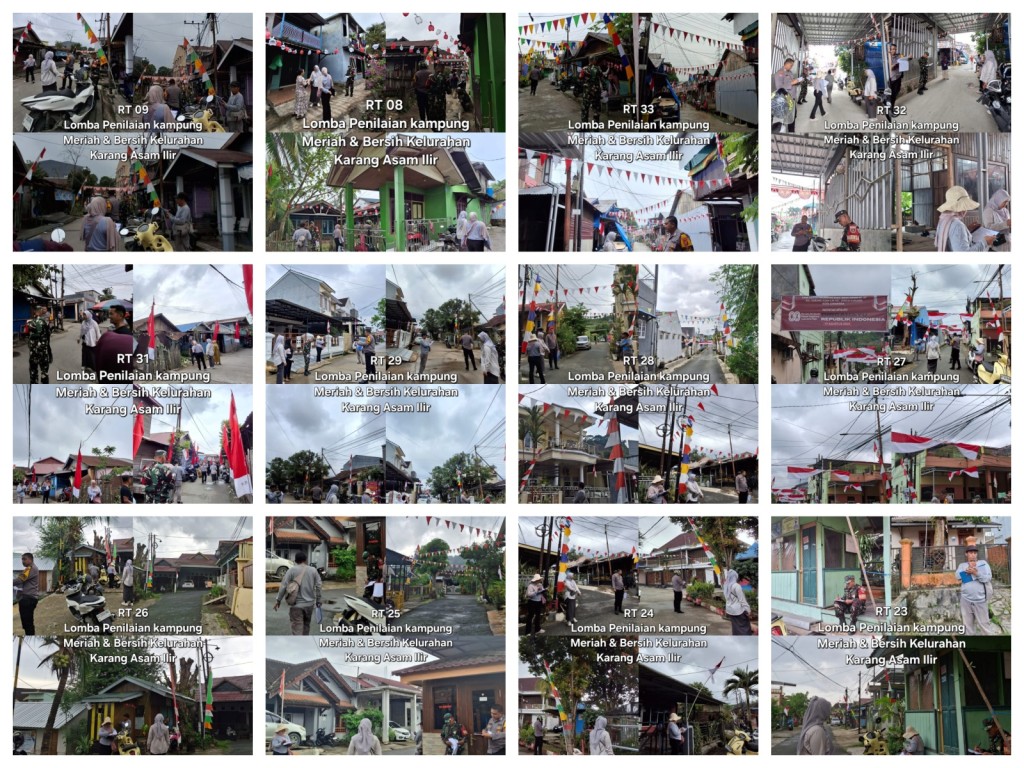 Hari Ke- 2 Penilaian Kampung Bersih dan Kampung Meriah Tingkat Kelurahan Karang Asam Ilir