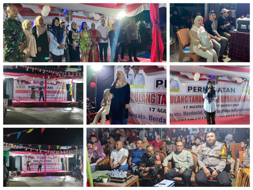 Pembagian hadiah sekaligus penutupan Lomba- lomba di Kelurahan karang asam ilir
