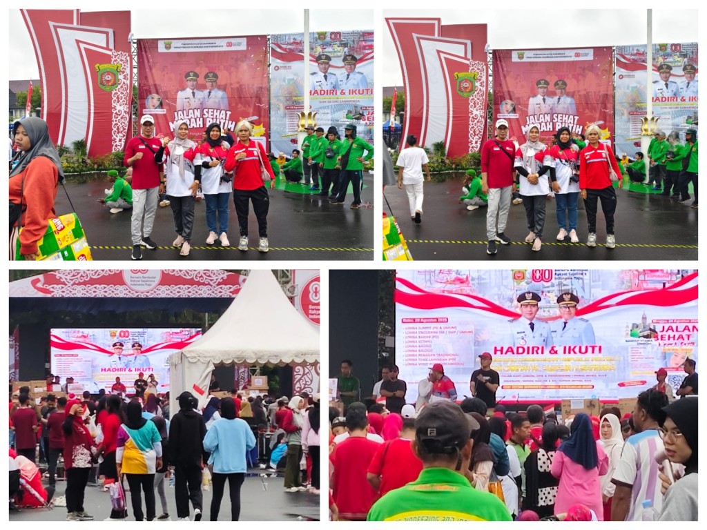 Jalan Sehat Merah Putih yang dilaksanakan DISPORAPAR Kota Samarinda
