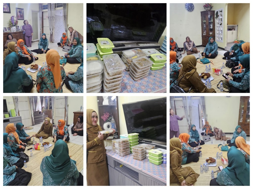 Kunjungan TP PKK Kecamatan Sungai Kunjang ke Dapur PMT