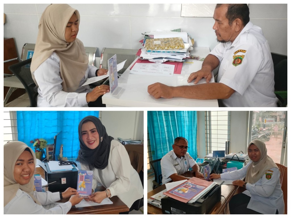 menepatkan barcode Survei Kepuasan Masyarakat (SKM)