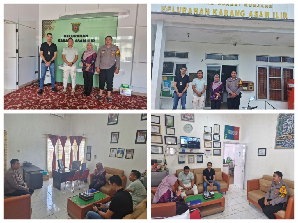 Silahturahmi Tim Unit Tipikor Polda Kaltim ke Kelurahan Karang Asam Ilir