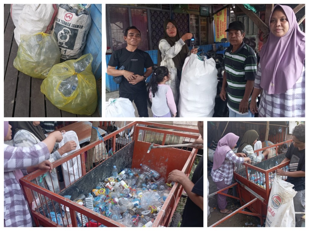 Inisiatif dari Pengurus Bank Sampah Deluga Hijau RT. 06