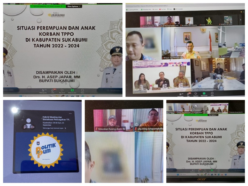 Zoom Meeting Hybrid Meeting dan Sosialisasi Pencegahan TPPO