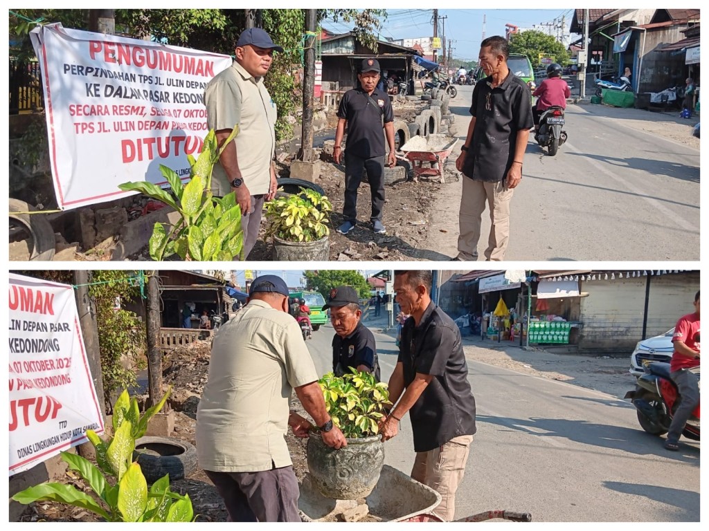 Monitoring ke lokasi ex TPS depan Pasar Kedondong