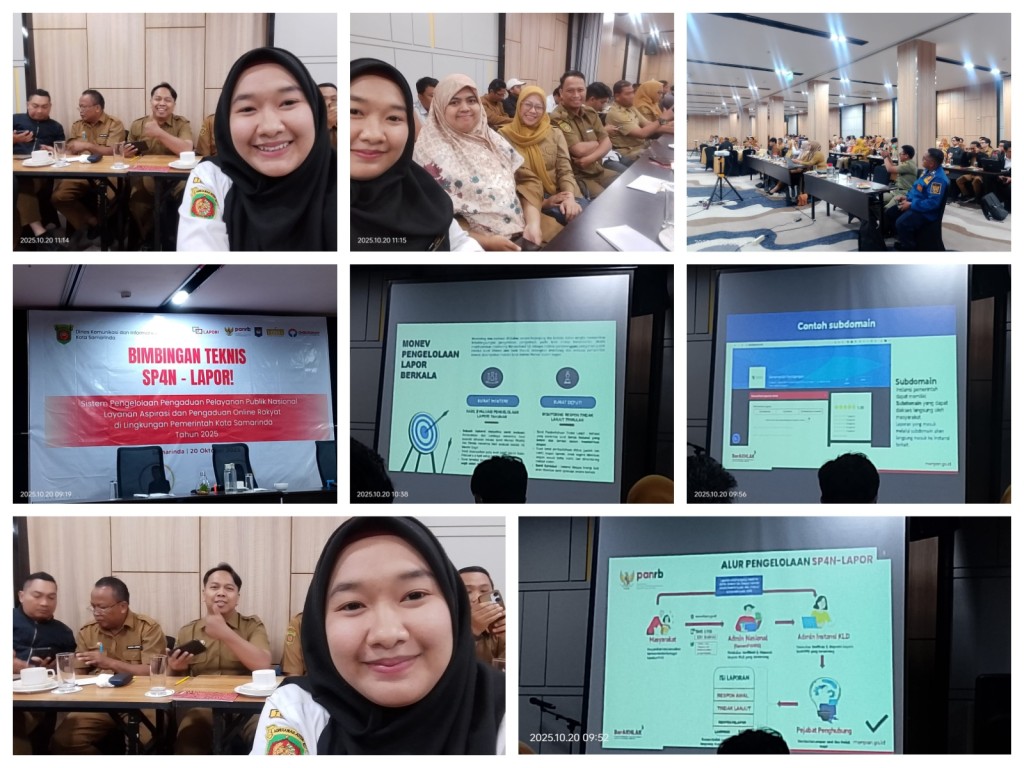 Bimbingan Teknis Sistem Pengelolaan Pengaduan Pelayanan Publik Nasional - Layanan Aspirasi dan Pengaduan Online Rakyat (SP4N Lapor) di Lingkungan Pemerintah Kota Samarinda