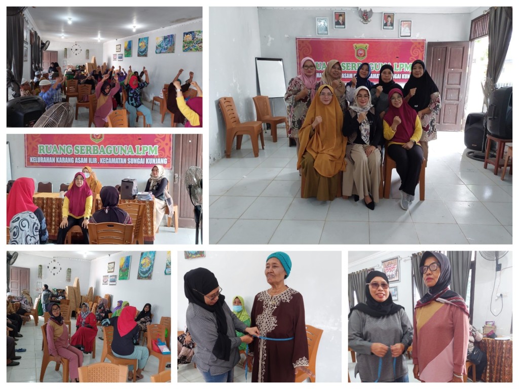 Kunjungan dan dukungan Ibu Lurah Agustina Anang Rudiansyah terhadap program kesehatan untuk warga lanjut usia (lansia) di Posyandu Lansia Madani