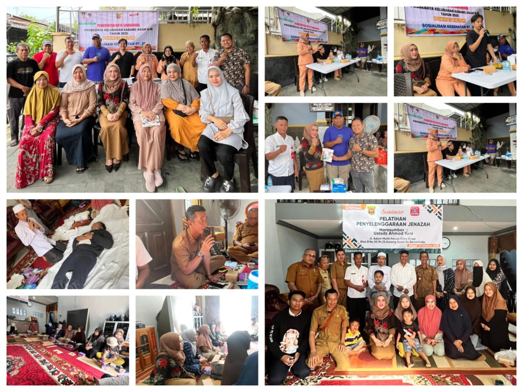 Pelatihan Penyelenggaraan Jenazah di RT. 23 dan Sosialisasi Kesehatan di RT. 28 Program Probebaya Tahun 2025 Bidang Pemberdayaan Masyarakat