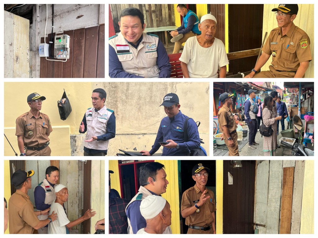 Penyalaan Bantuan Penyambungan Listrik Keluarga Pra - Sejahtera oleh PLN UID Kaltimtara UP3 Samarinda di RT. 12