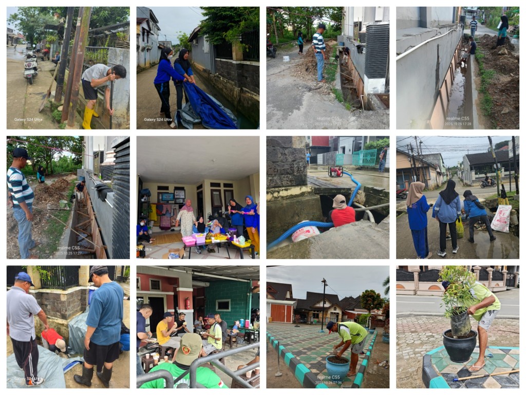 Pelaksanaan Gotong Royong di RT. 24 dan 29