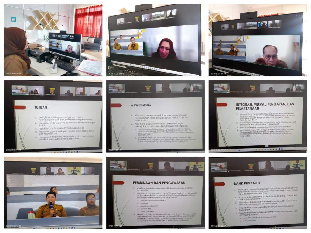 Zoom Meeting Sosialisasi Peraturan Wali Kota Samarinda Nomor 70 Tahun 2025