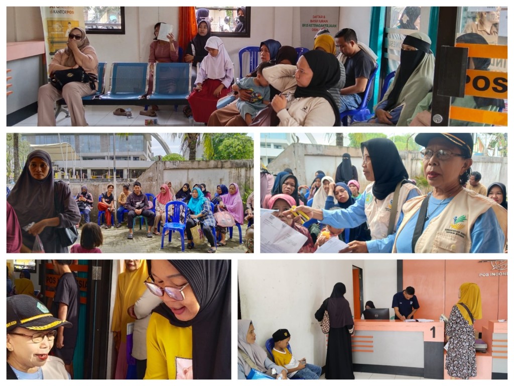 Pembagian BLT Warga Kelurahan Karang Asam Ilir