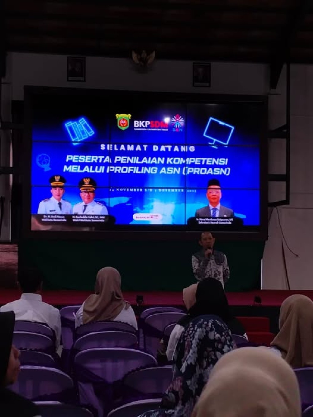 Penilaian Kompetensi Melalui Profiling ASN (PROASN) yang dilaksanakan oleh BKPSDM Kota Samarinda
