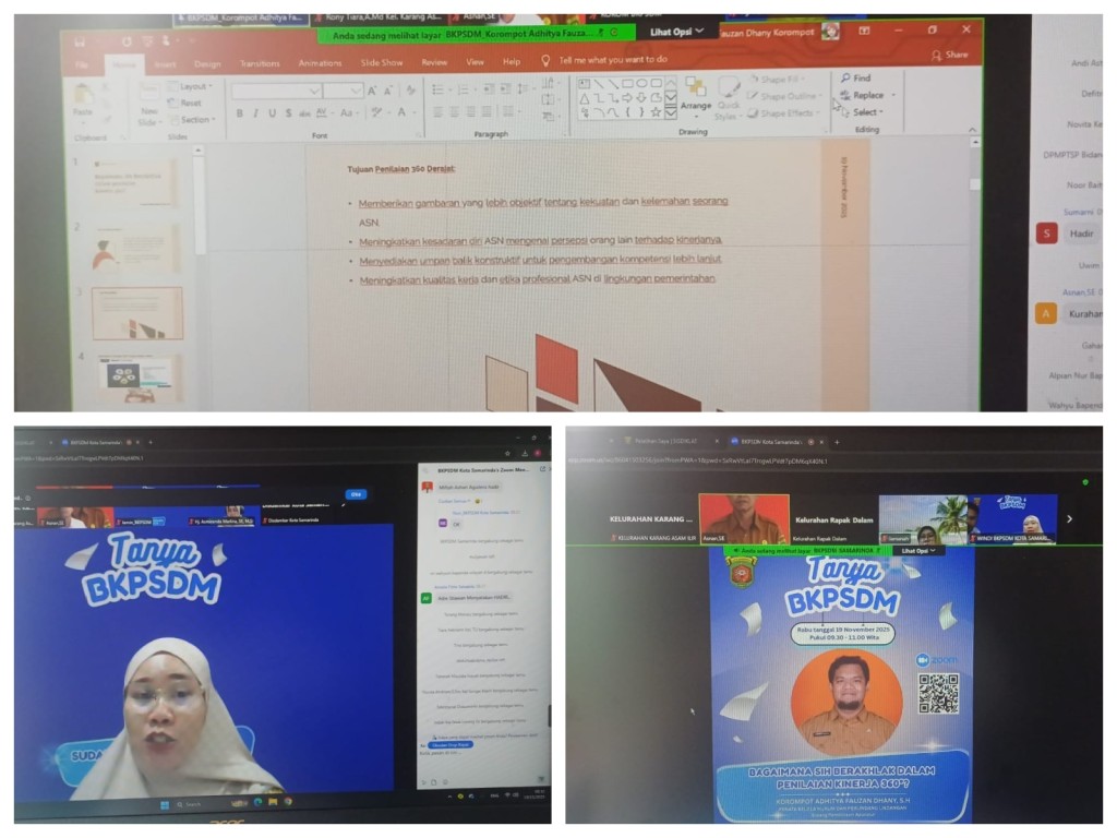 Zoom Meeting Tanya BKPSDM