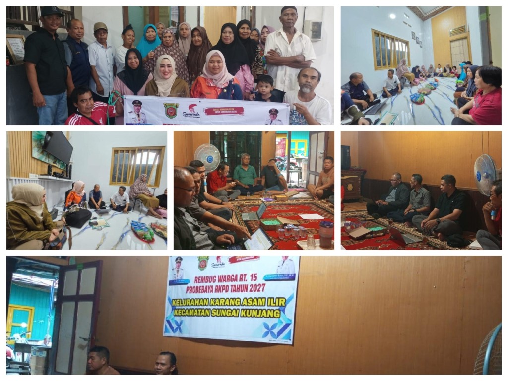 Pelaksanaan Kegiatan Rembuk Warga dalam rangka pengajuan usulan kegiatan Probebaya Tahun 2027 dan revisi usulan kegiatan Probebaya Tahun 2026 di RT 15 dan 16