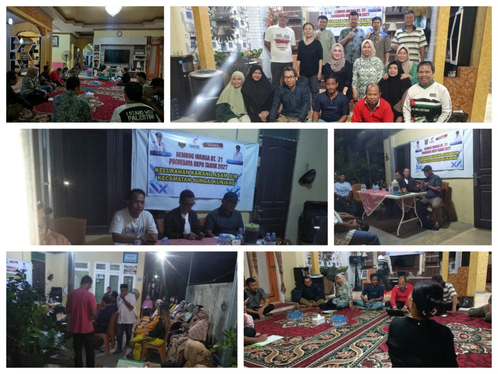 Pelaksanaan Kegiatan Rembuk Warga dalam rangka pengajuan usulan kegiatan Probebaya Tahun 2027 dan revisi usulan kegiatan Probebaya Tahun 2026 di RT 21 dan 22