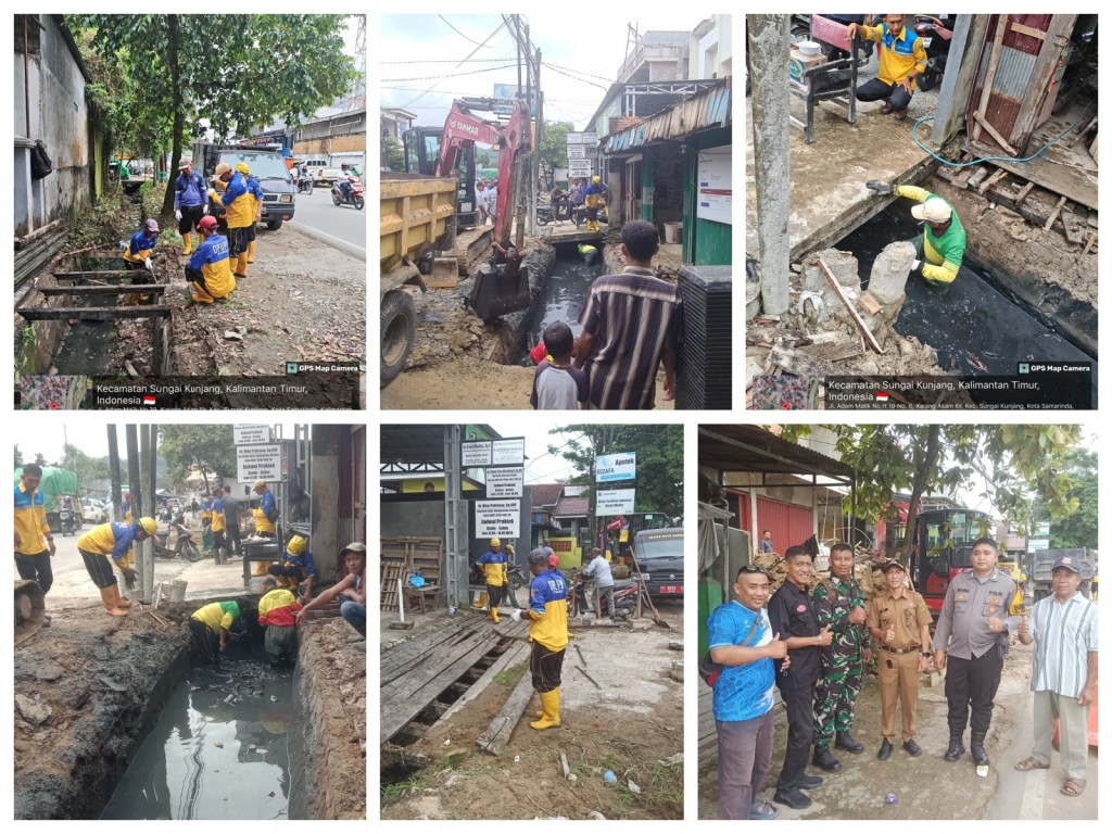 Kegiatan Normalisasi Drainase di Jl. Adam Malik RT. 19, 20 dan 21